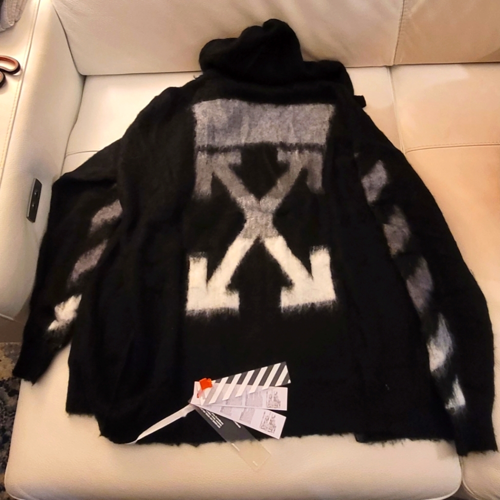 Off-White Hooded Knit sweater